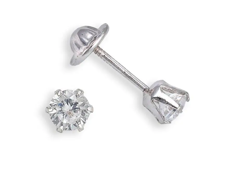 Pendientes plata 6 garras