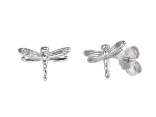 Pendientes plata libélula