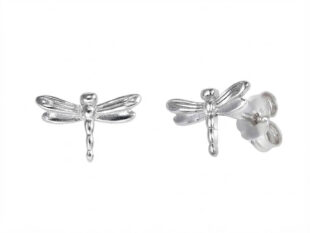 Pendientes plata libelula