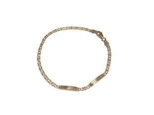 Pulsera oro dos placas