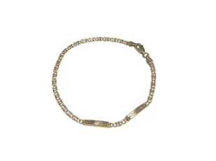 Pulsera oro dos placas