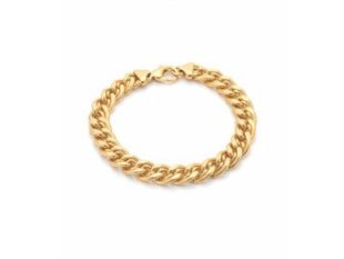 Pulsera oro eslabones concéntricos