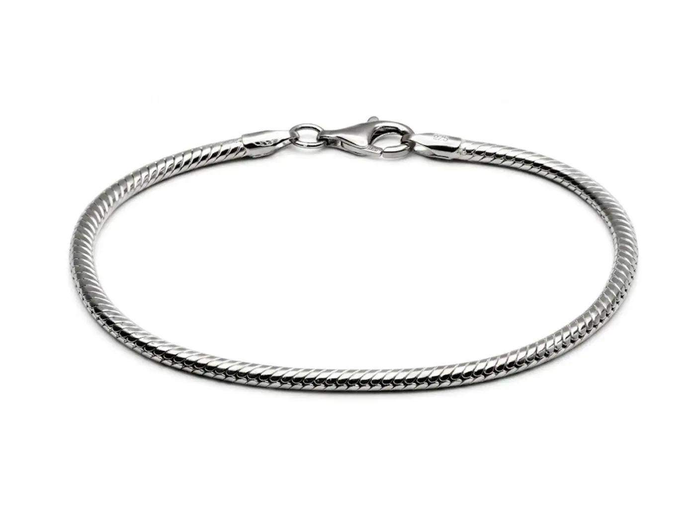 Pulsera de plata cola de ratón