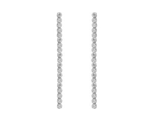 pendientes plata largos rivier
