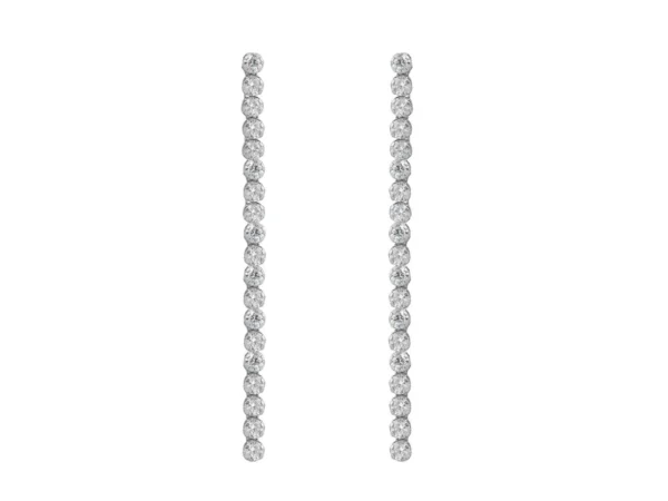 pendientes plata largos rivier