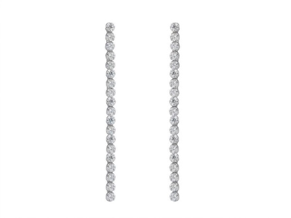 pendientes plata largos rivier