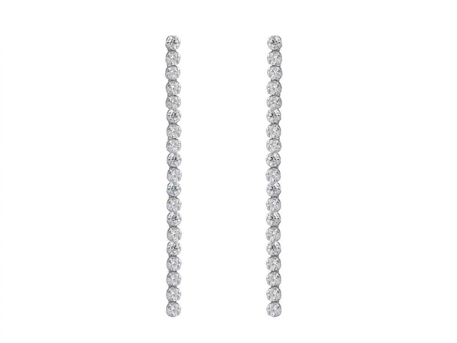 pendientes plata largos rivier