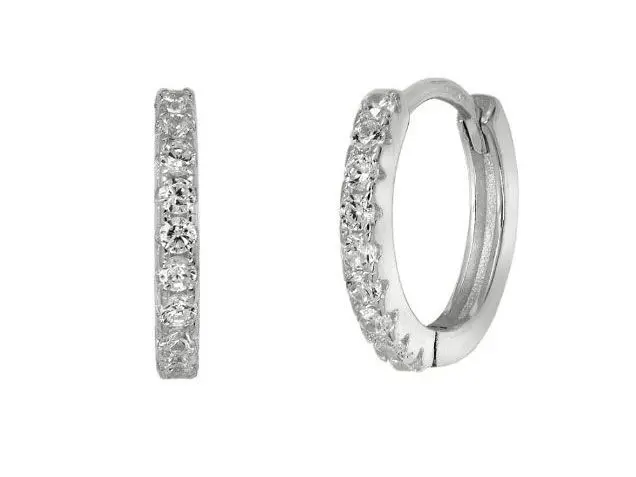 aros plata pequeños circonitas