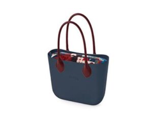 Bolso Obag azul burdeos