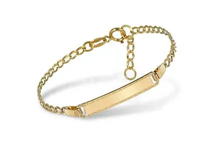 Pulsera identidad oro bebe