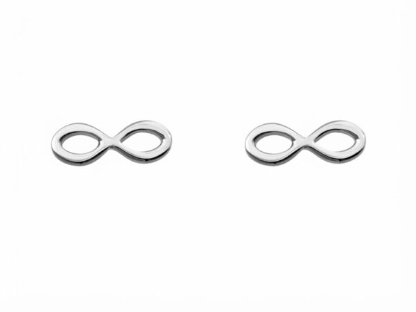Pendientes plata infinito mini