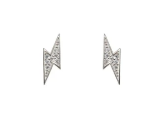 pendientes plata rayo circonitas