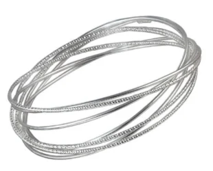 Pulseras semanario de plata