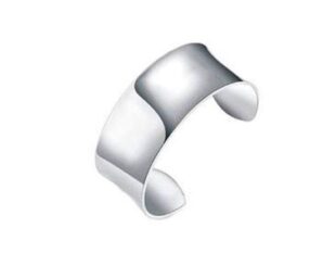 Brazalete plata liso ancho