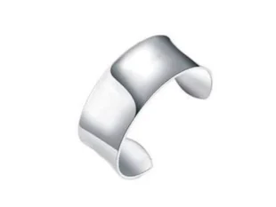 Brazalete plata liso ancho