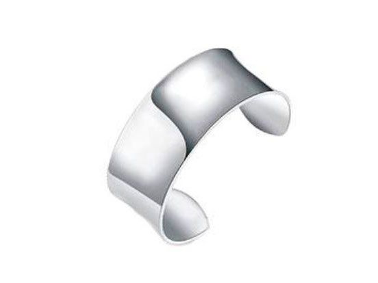 Brazalete plata liso ancho