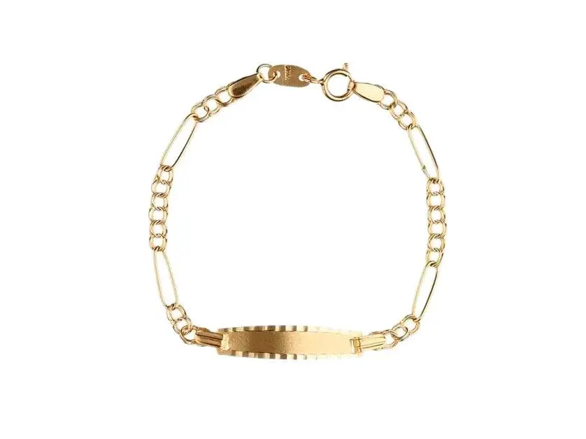 Pulsera oro bebe milanesa
