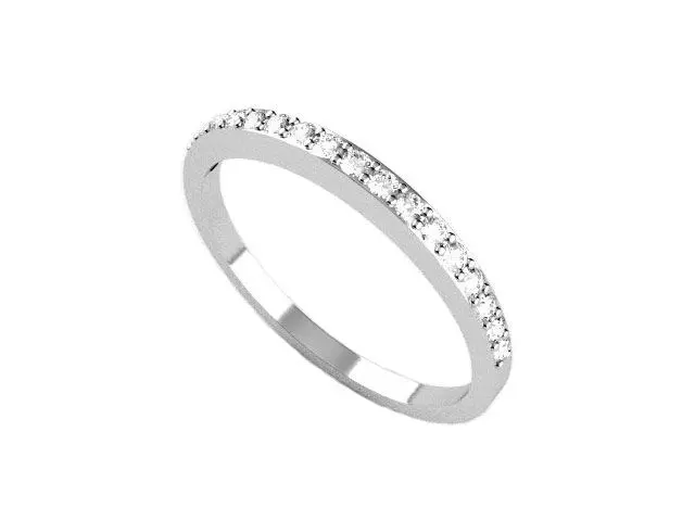 Anillo oro alianza diamantes