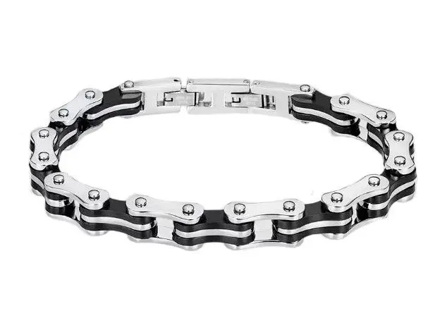 Pulsera acero eslabones bici