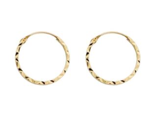Aros lapidados oro amarillo