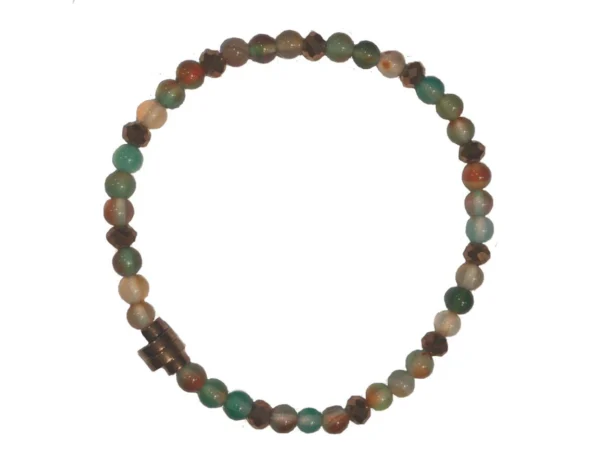 Pulsera elástica turmalinas hematites