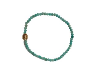 Pulsera elástica con amazonitas