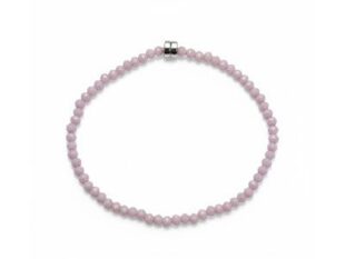 Pulsera elástica cristales malvarrosa