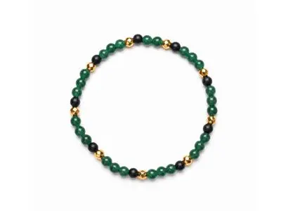 Pulsera elástica bolas verdes