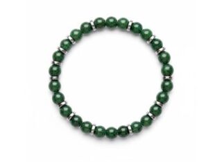 Pulsera bolas jade hematites