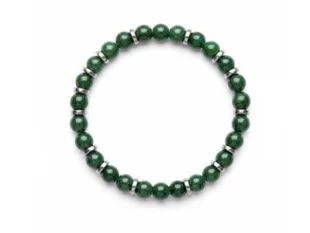 Pulsera bolas jade hematites