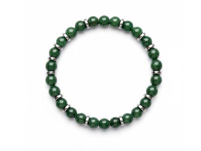 Pulsera bolas jade hematites
