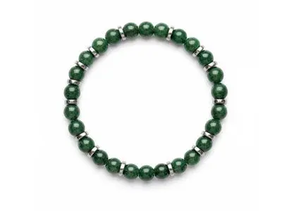 Pulsera bolas jade hematites