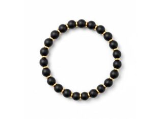 Pulsera elástica ónix hematites