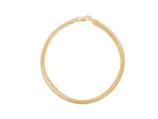 Pulsera oro almendrada plana