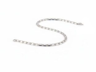 Pulsera oro blanco eslabones