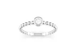 Anillo perlado oro brillante