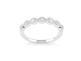 Anillo oro óvalos brillantes