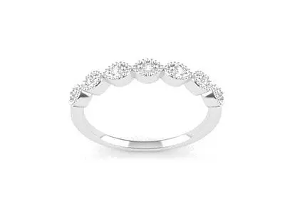 Anillo oro óvalos brillantes