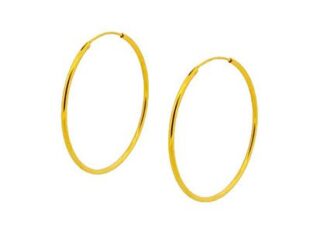 Aros plata dorada 45