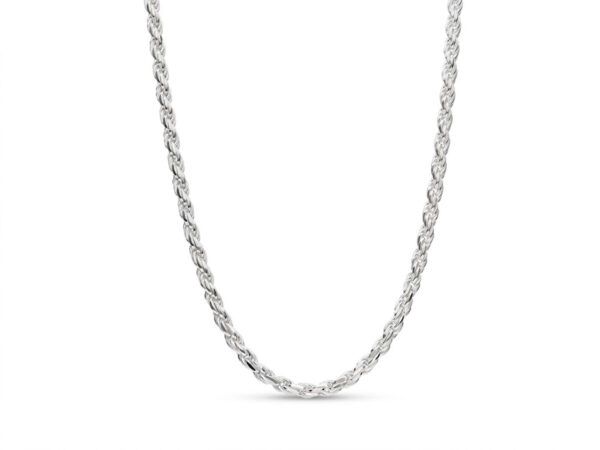 Cordón plata lapidado 60