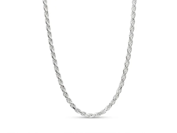 Cordón plata lapidado 60