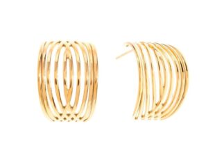 Pendientes acero gajo hilos