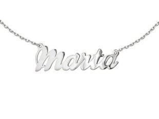 Gargantilla plata nombre personalizado