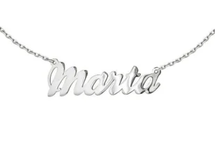 Gargantilla plata nombre personalizado