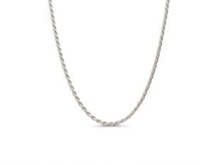 Cordón lapidado fino plata