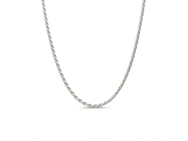 Cordón lapidado fino plata