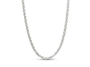 Cordón lapidado fino plata