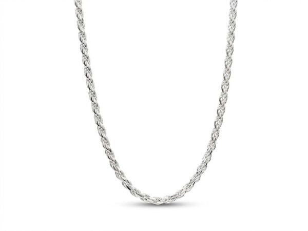 Cordón lapidado fino plata