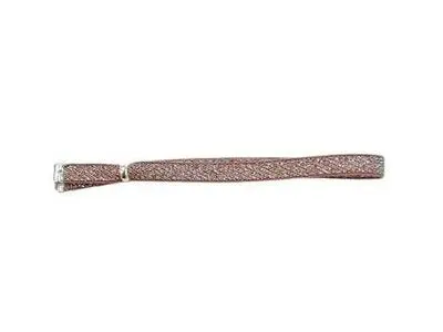 Pulsera lavanda fibra plata