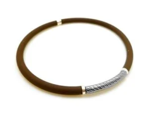 Pulsera elástica acero caucho